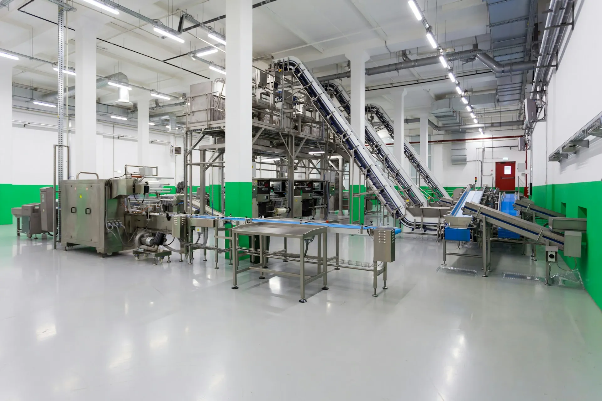 A clean, automated food production line